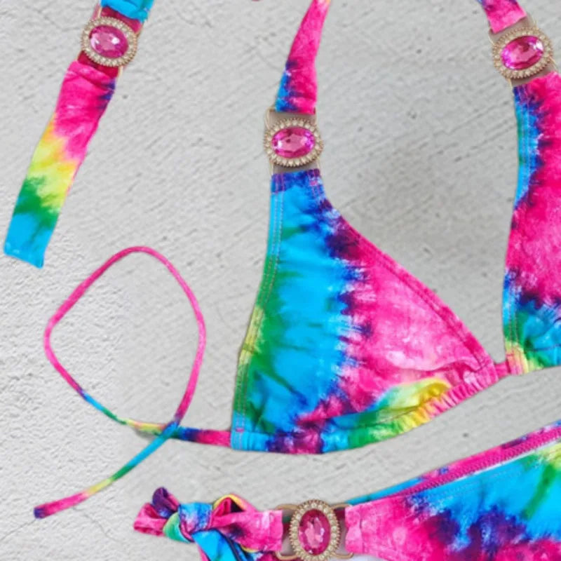 Sexy Bikinis 2026 Swimsuits with Rhinestones Women'S Swimwear Female Push up Bikini Beach Swim Wear Bathing Suits Pool Bather